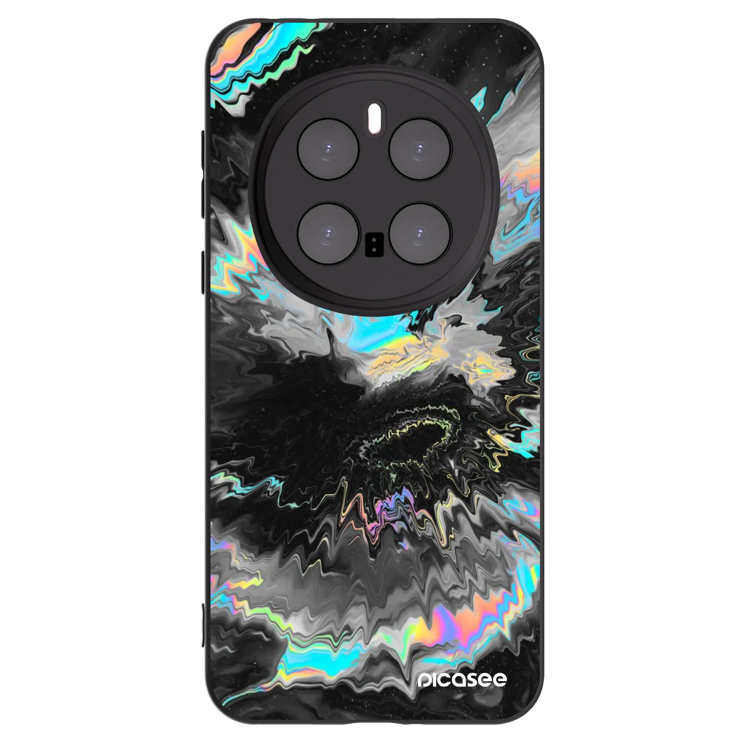 Picasee silikonowe czarne etui na Honor Magic7 Pro 5G - Magnetic