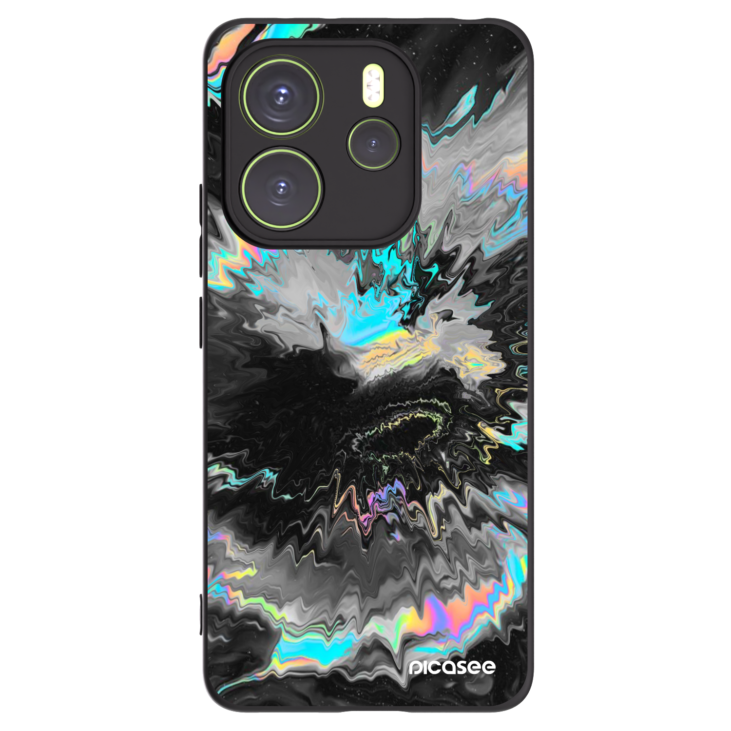Picasee silikonowe czarne etui na Xiaomi Redmi Note 14 4G - Magnetic