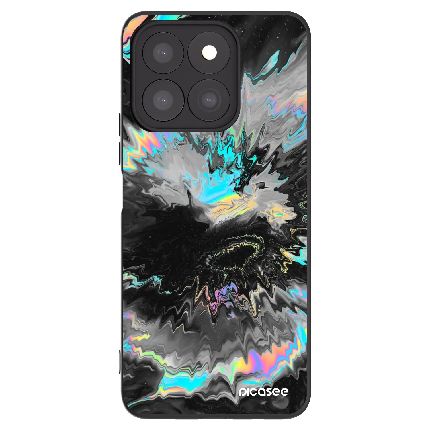 Picasee silikonowe czarne etui na Honor X8c - Magnetic