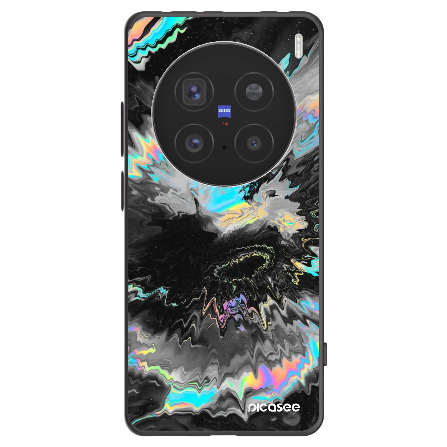 Picasee silikonowe czarne etui na Vivo X200 Pro - Magnetic