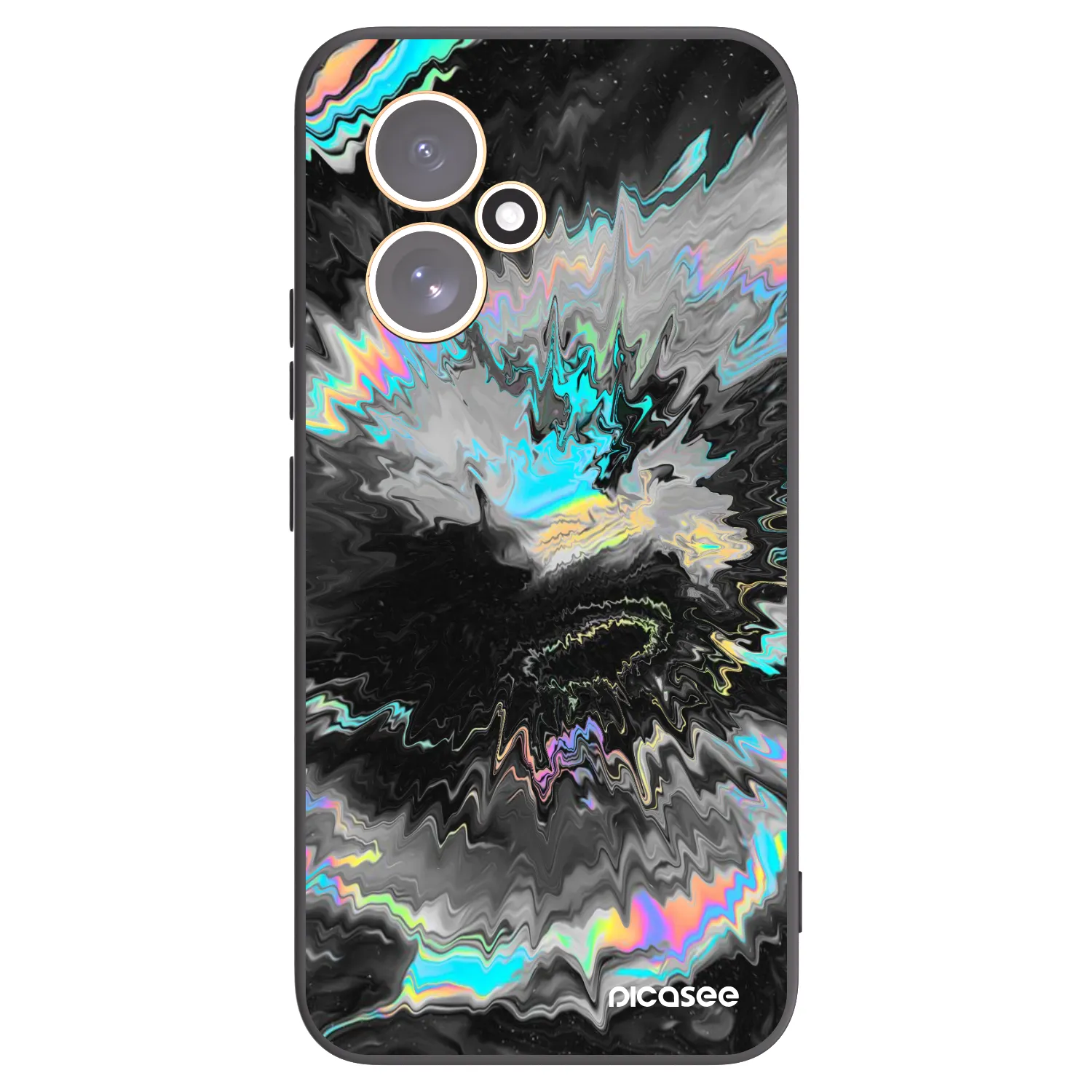 Picasee silikonowe czarne etui na Honor 400 5G - Magnetic