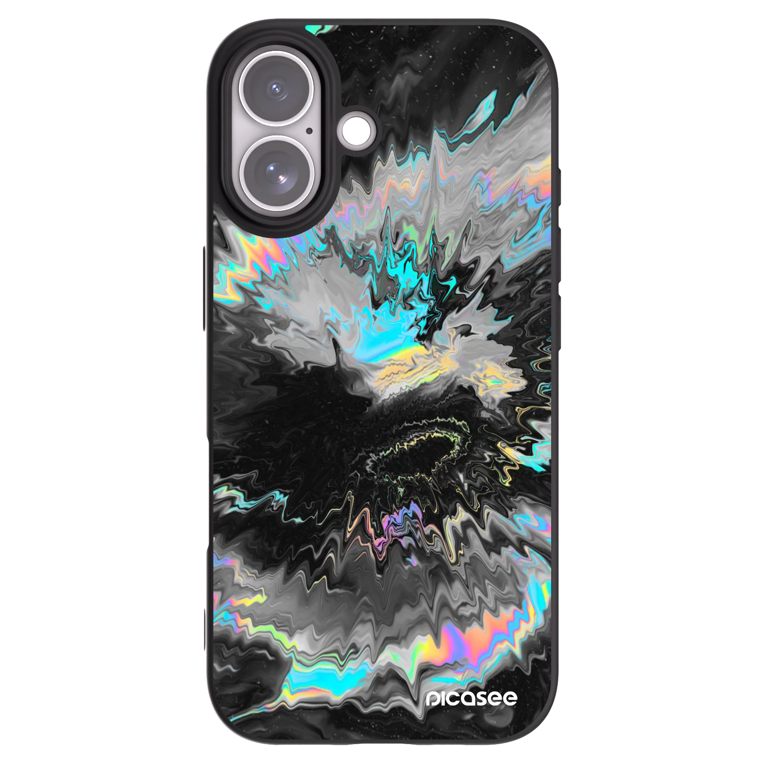 Picasee silikonowe czarne etui na Apple iPhone 17 - Magnetic