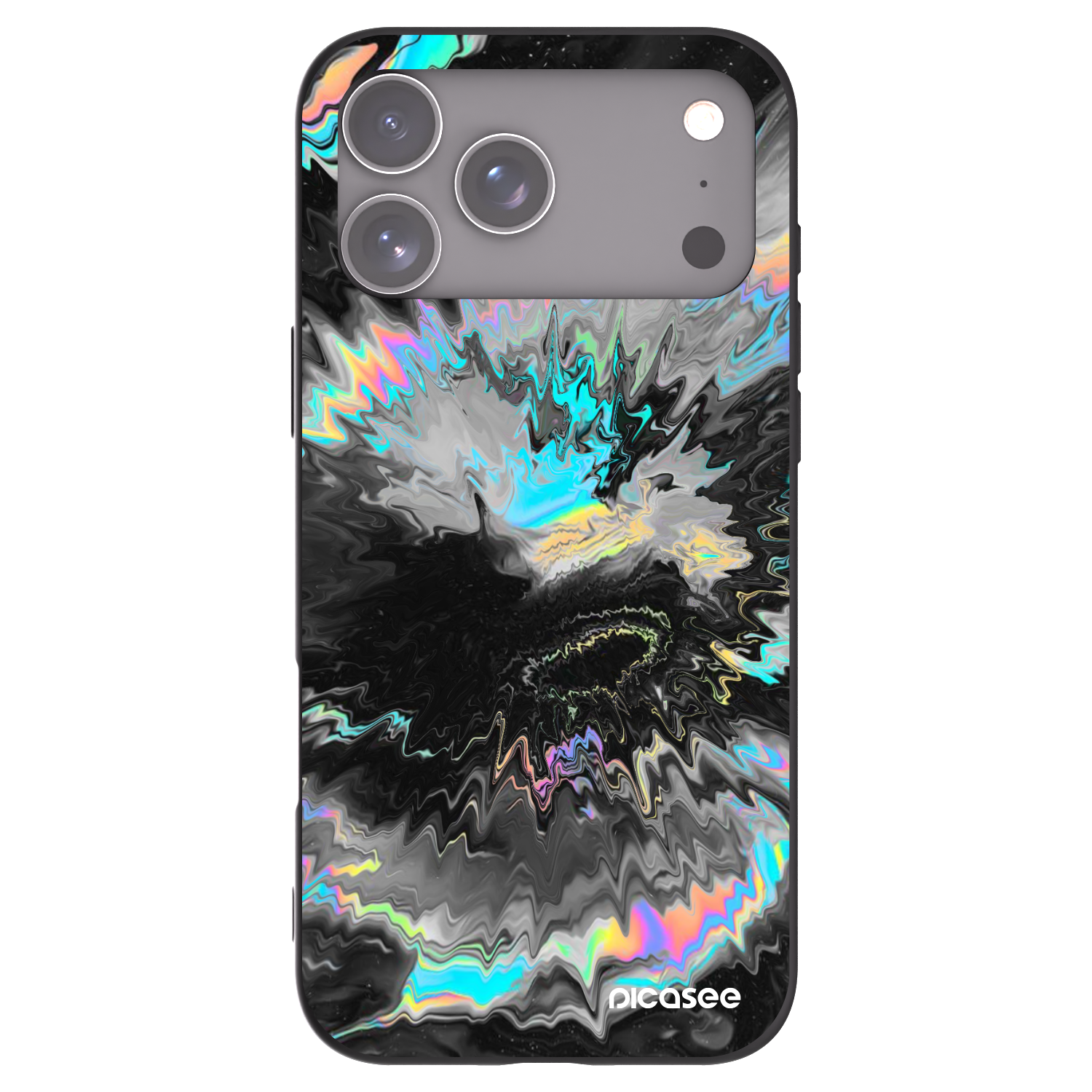 Picasee silikonowe czarne etui na Apple iPhone 17 Pro Max - Magnetic