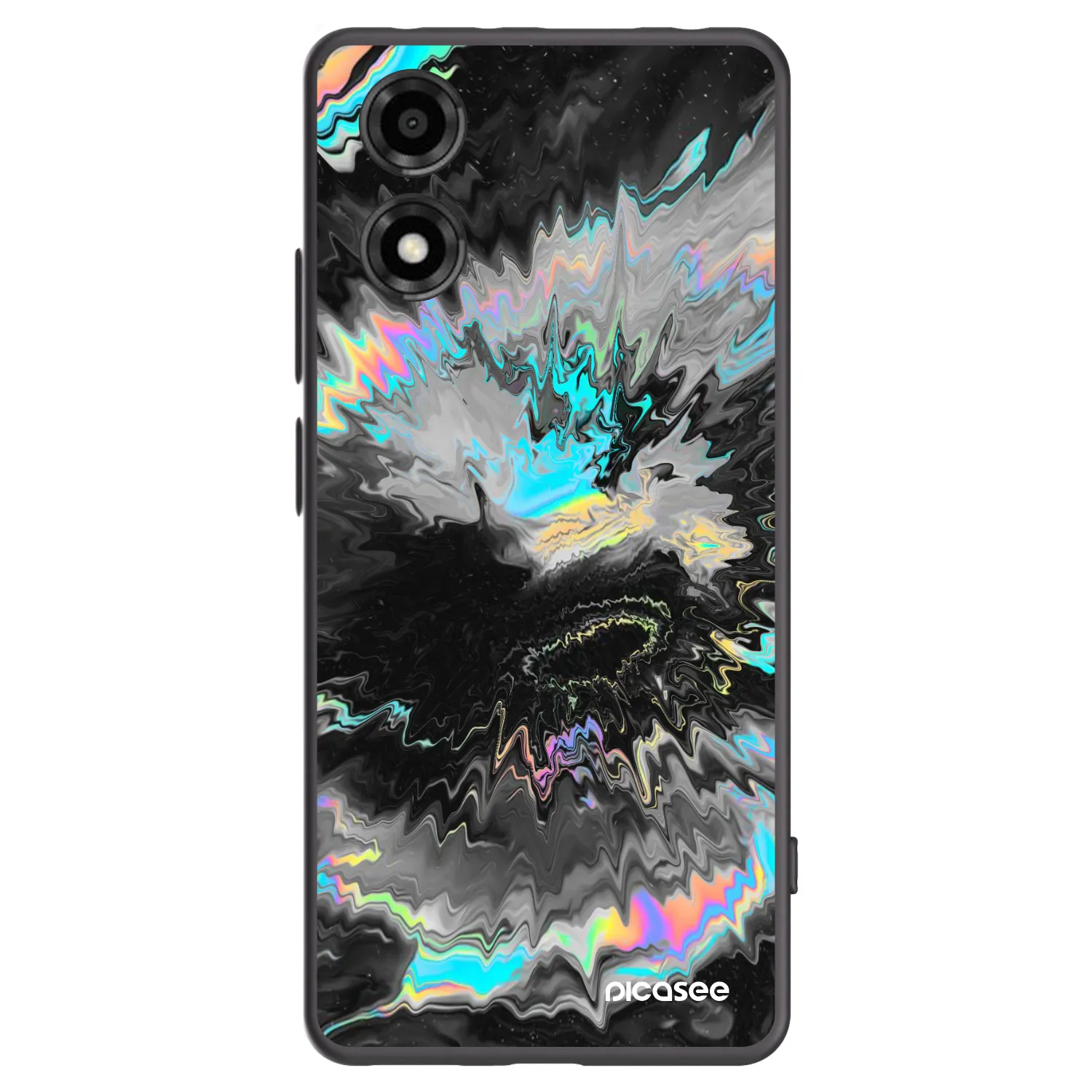 Picasee silikonowe czarne etui na Motorola Moto E14 - Magnetic