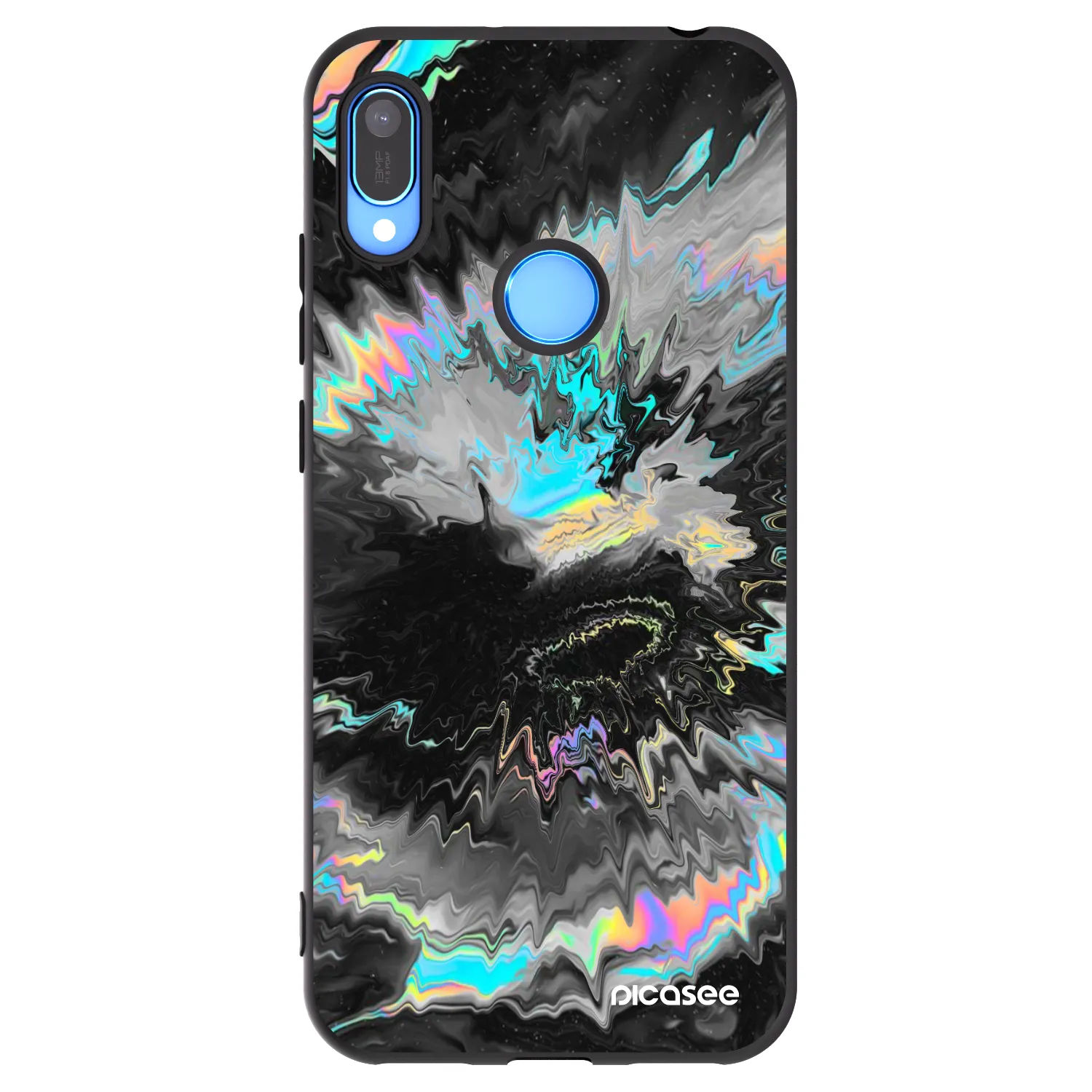 Picasee silikonowe czarne etui na Huawei Y6 2019 - Magnetic