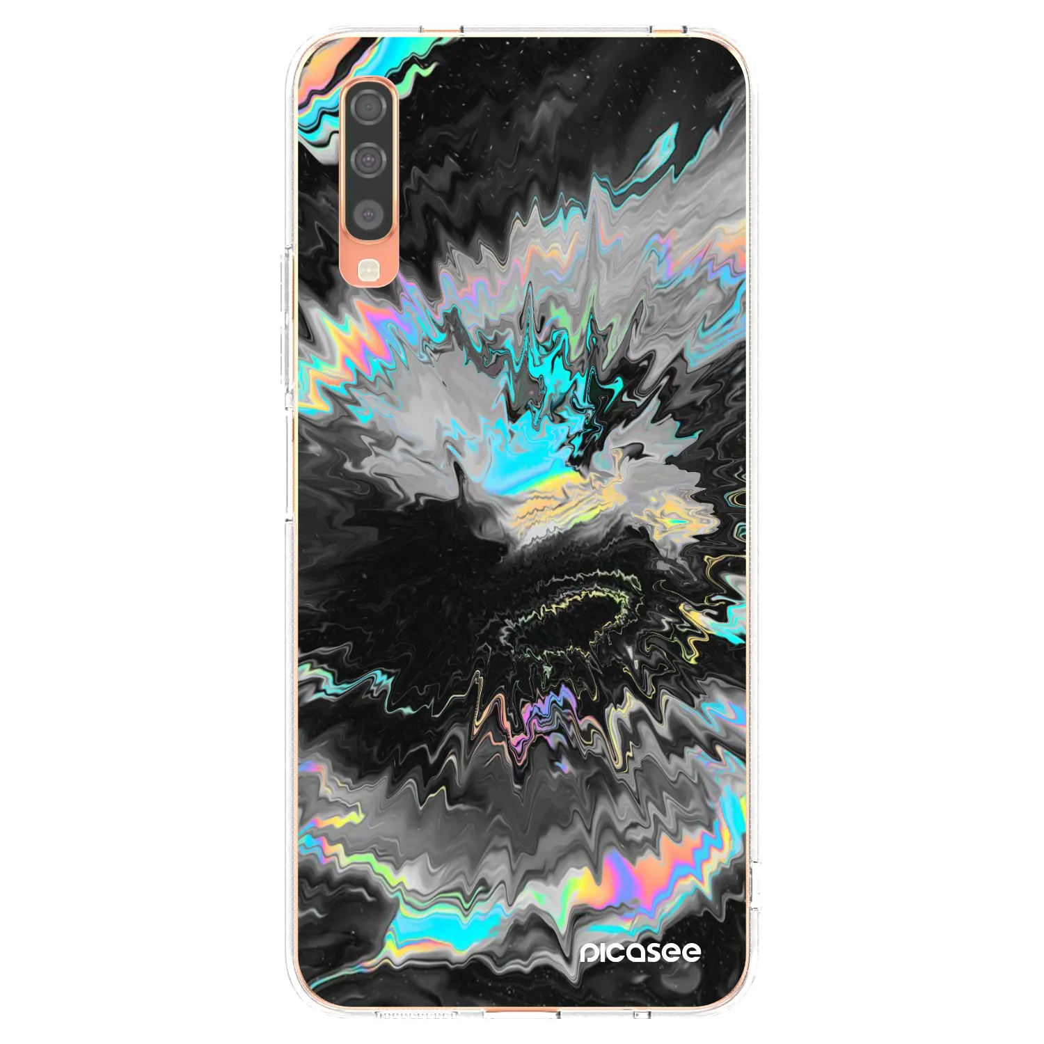 Picasee silikonowe przeźroczyste etui na Samsung Galaxy A70 A705F - Magnetic