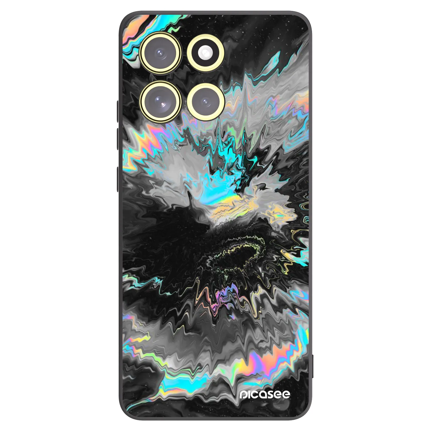 Picasee silikonowe czarne etui na Motorola Moto G86 5G - Magnetic