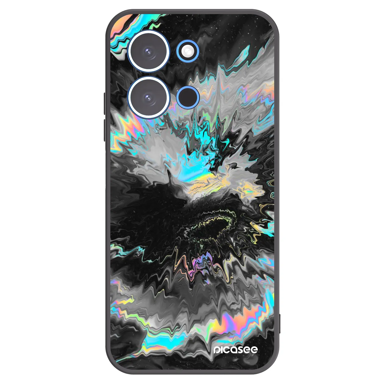 Picasee silikonowe czarne etui na Xiaomi Redmi 15C 4G - Magnetic