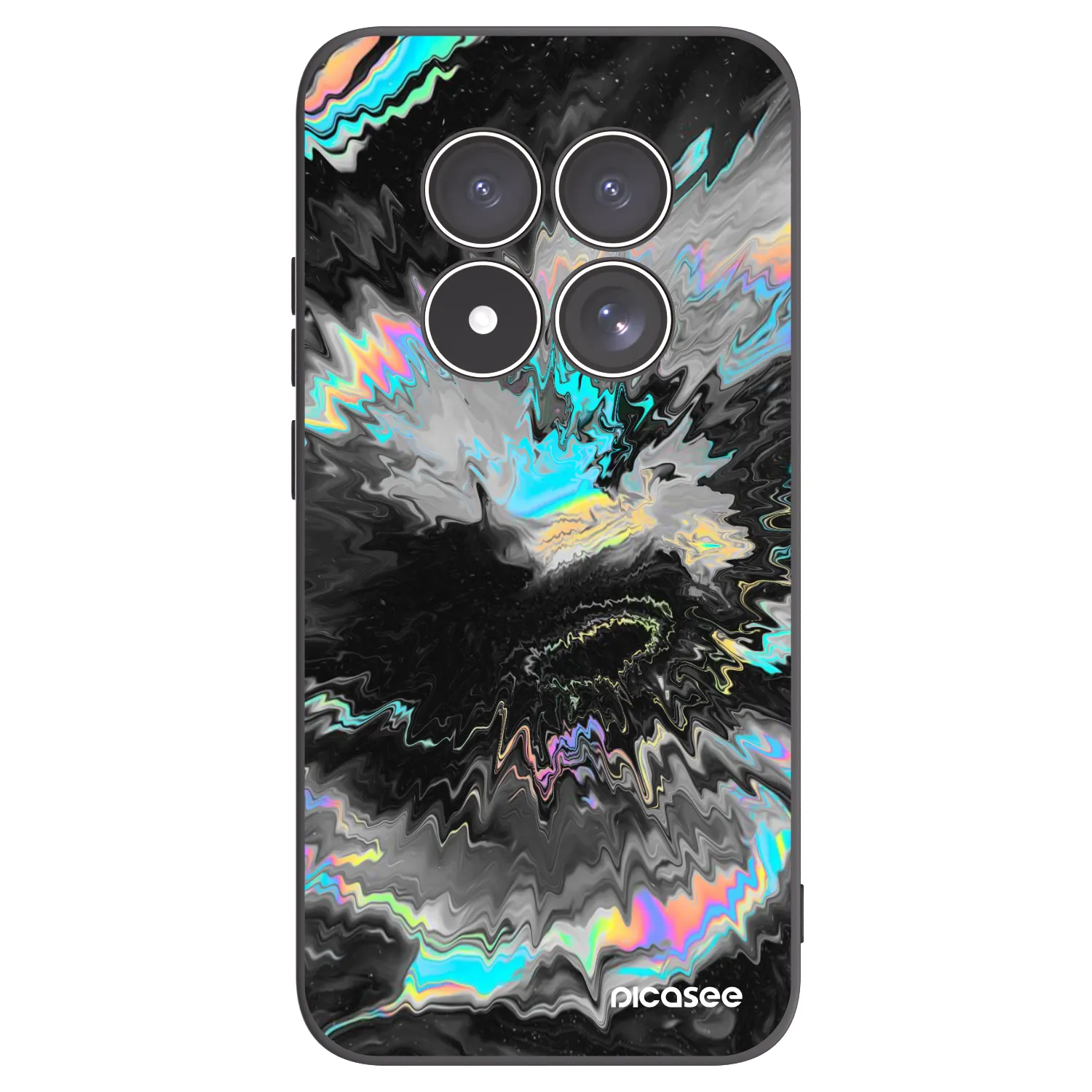 Picasee silikonowe czarne etui na Xiaomi Redmi Note 15 Pro 4G - Magnetic