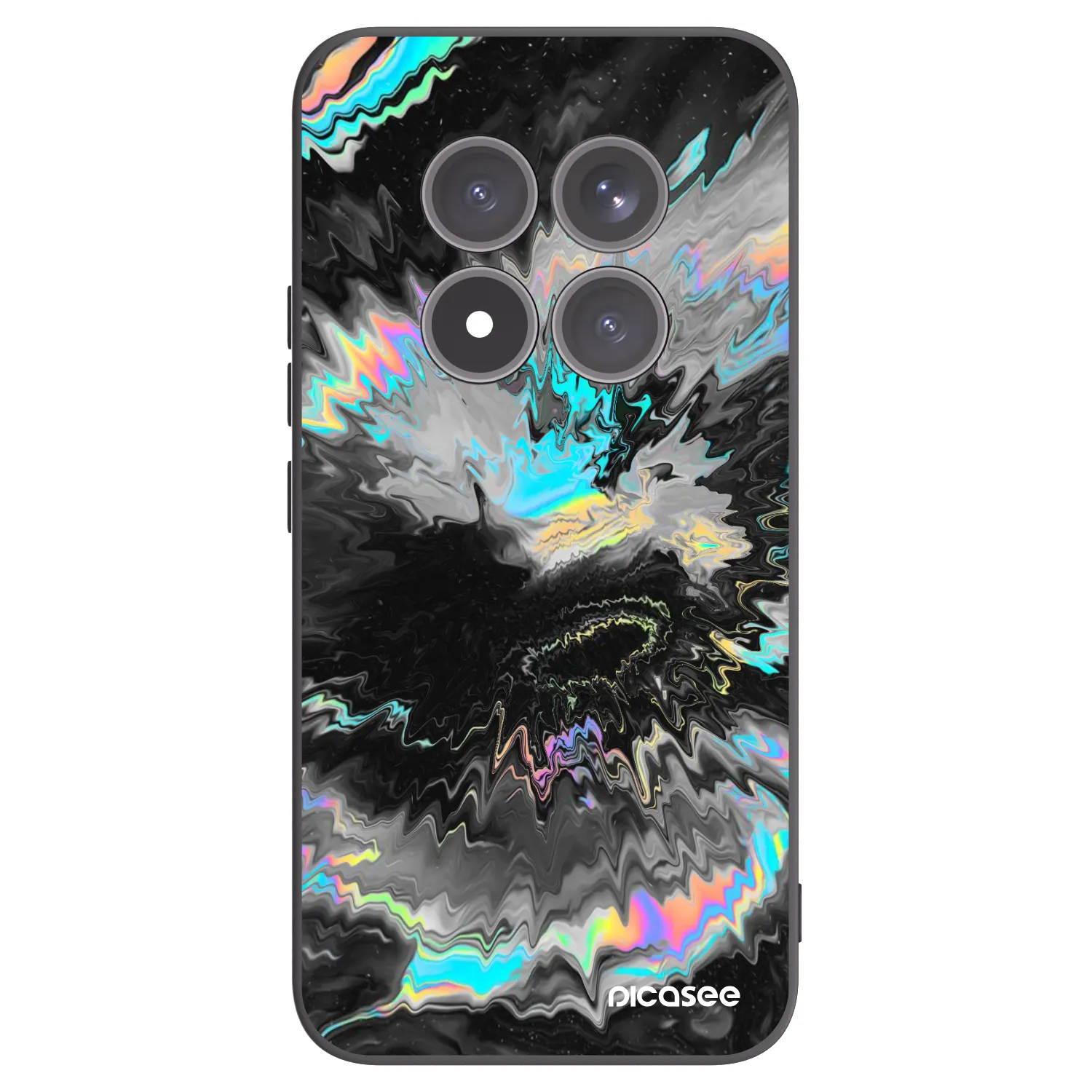 Picasee silikonowe czarne etui na Xiaomi Redmi Note 15 Pro+ - Magnetic