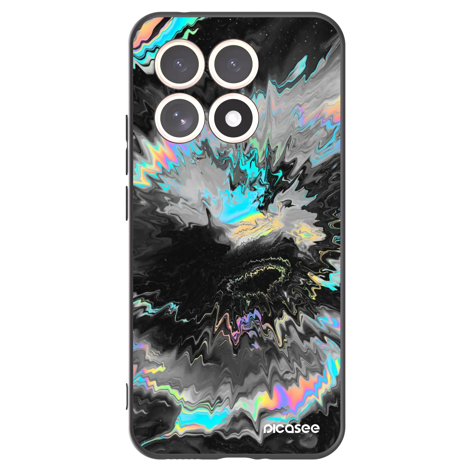 Picasee silikonowe czarne etui na Xiaomi 15T - Magnetic