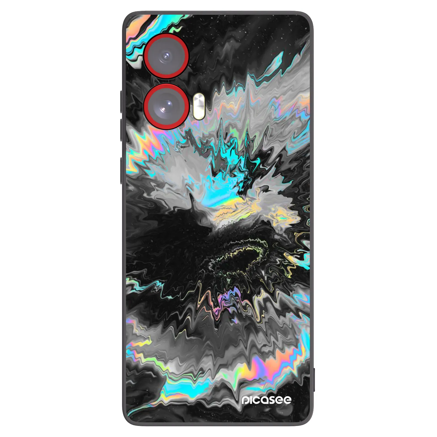 Picasee silikonowe czarne etui na Motorola Edge 50 Fusion - Magnetic