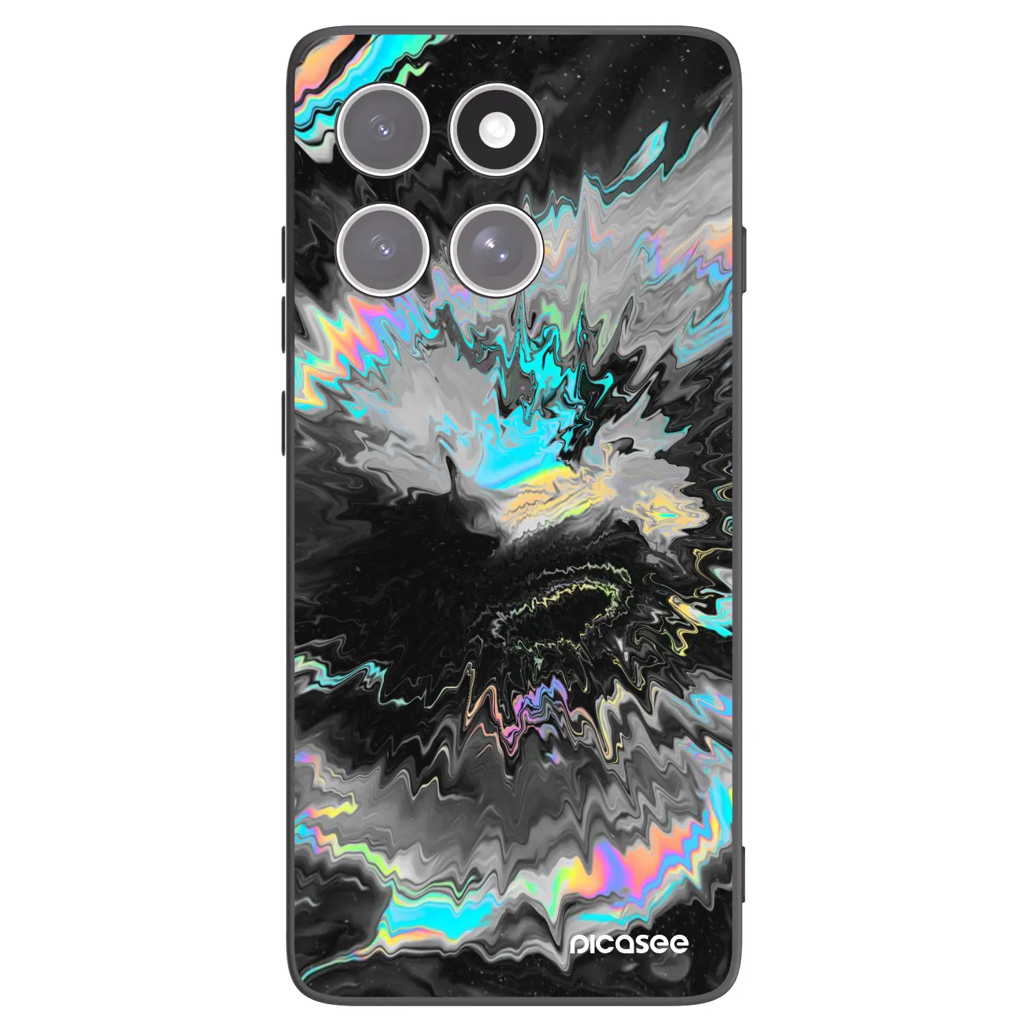 Picasee silikonowe czarne etui na Motorola Edge 60 Fusion - Magnetic