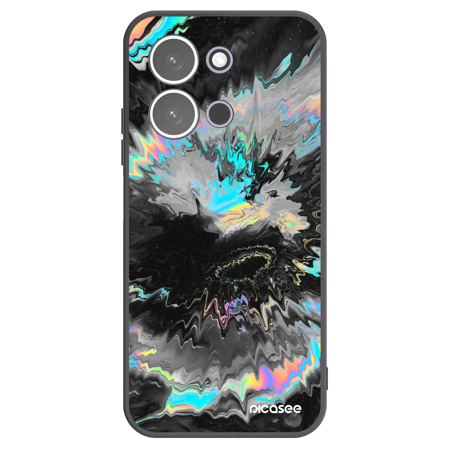 Picasee silikonowe czarne etui na Xiaomi Redmi 15C 5G - Magnetic