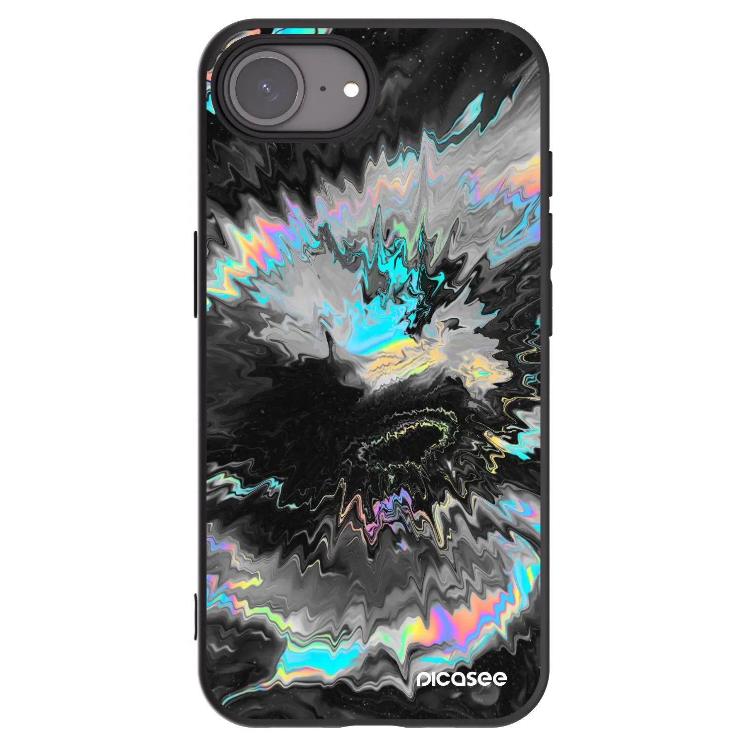 Picasee silikonowe czarne etui na Apple iPhone 17e - Magnetic