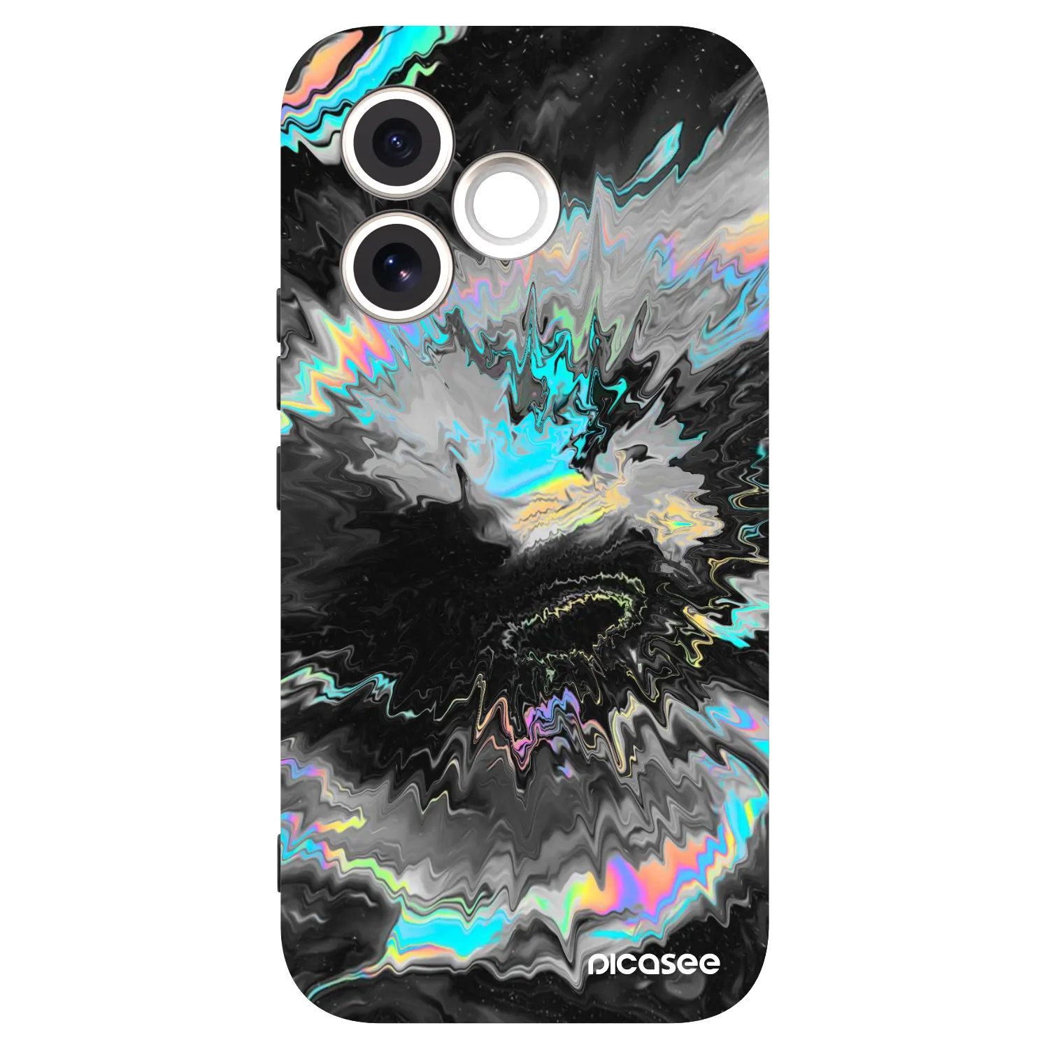 Picasee silikonowe czarne etui na Honor 600 Lite - Magnetic