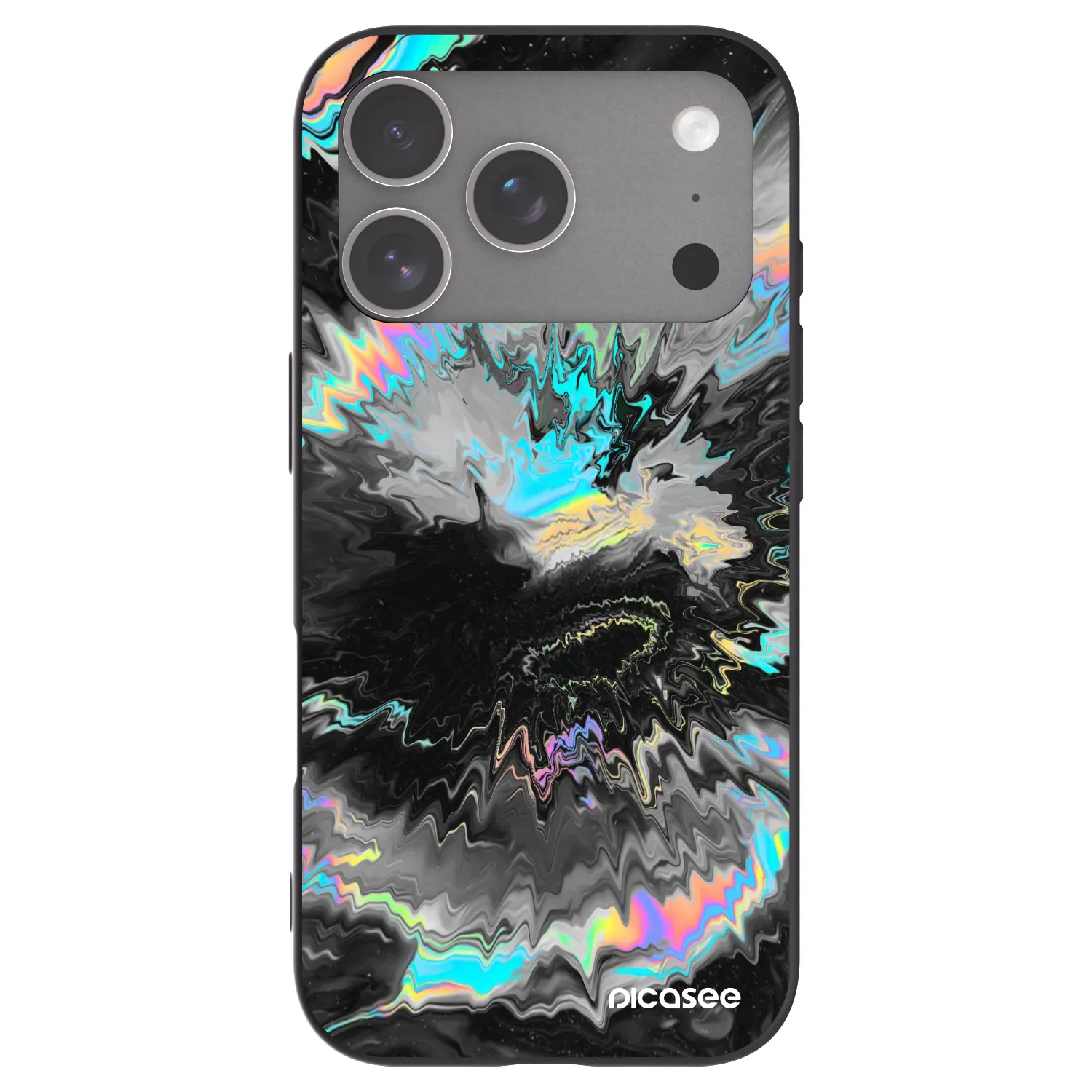 Picasee silikonowe czarne etui na Apple iPhone 18 Pro - Magnetic