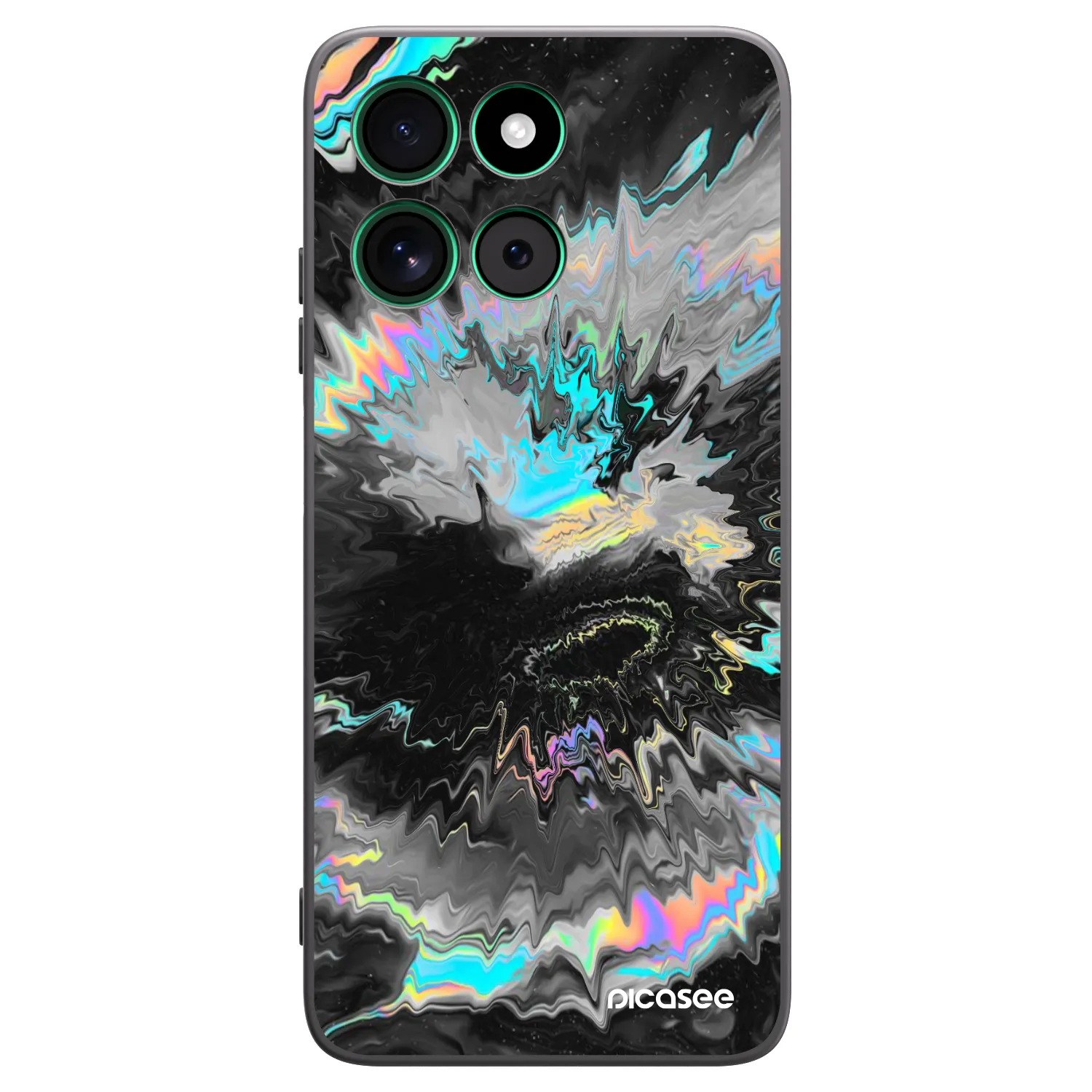 Picasee silikonowe czarne etui na Motorola Moto G57 Power - Magnetic