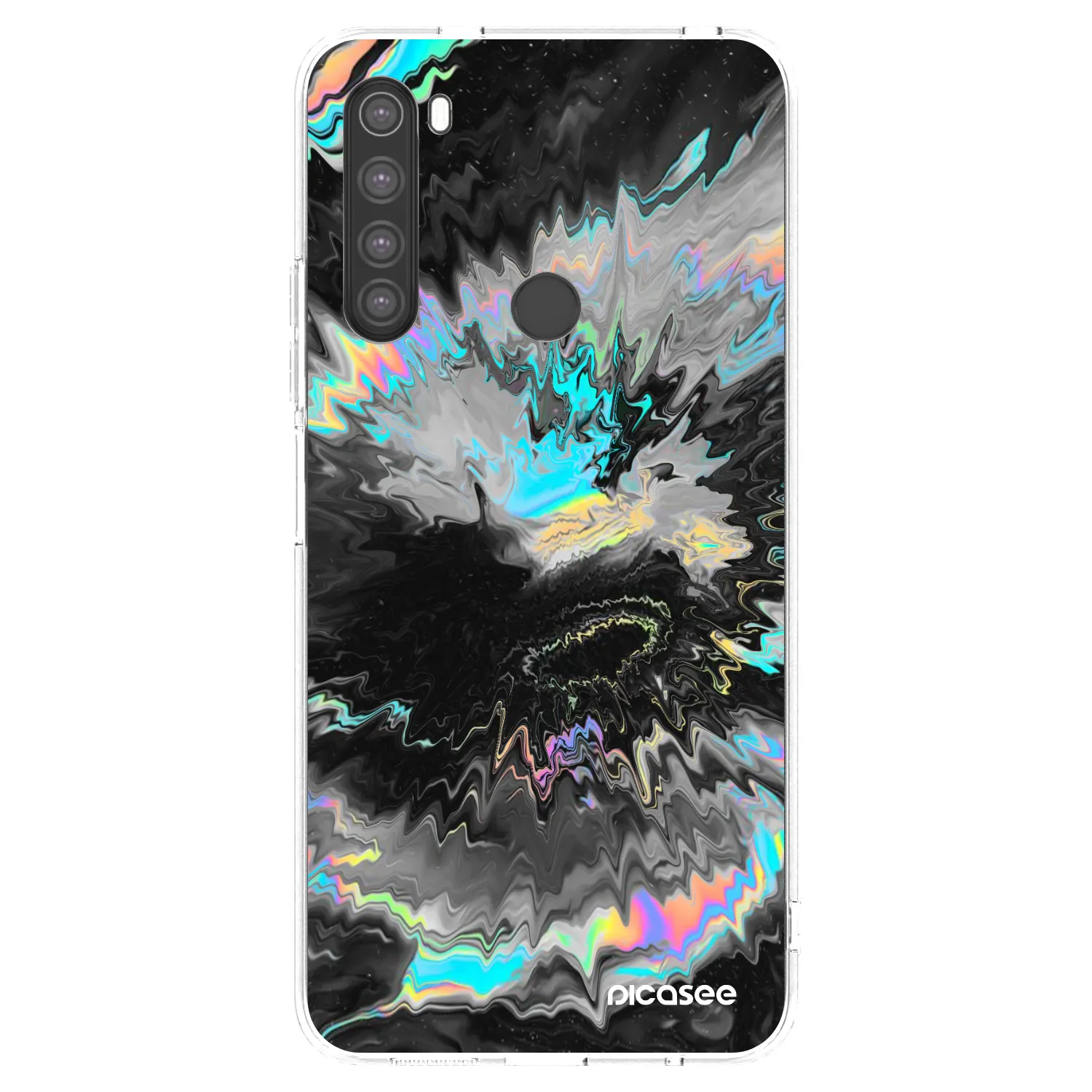 Picasee silikonowe przeźroczyste etui na Xiaomi Redmi Note 8 - Magnetic