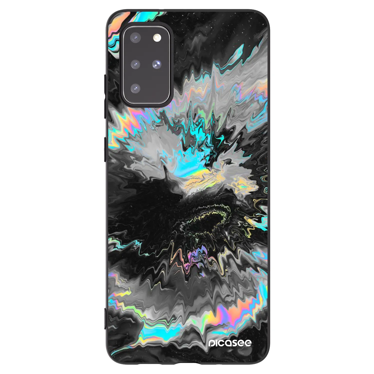 Picasee silikonowe czarne etui na Samsung Galaxy S20+ G985F - Magnetic