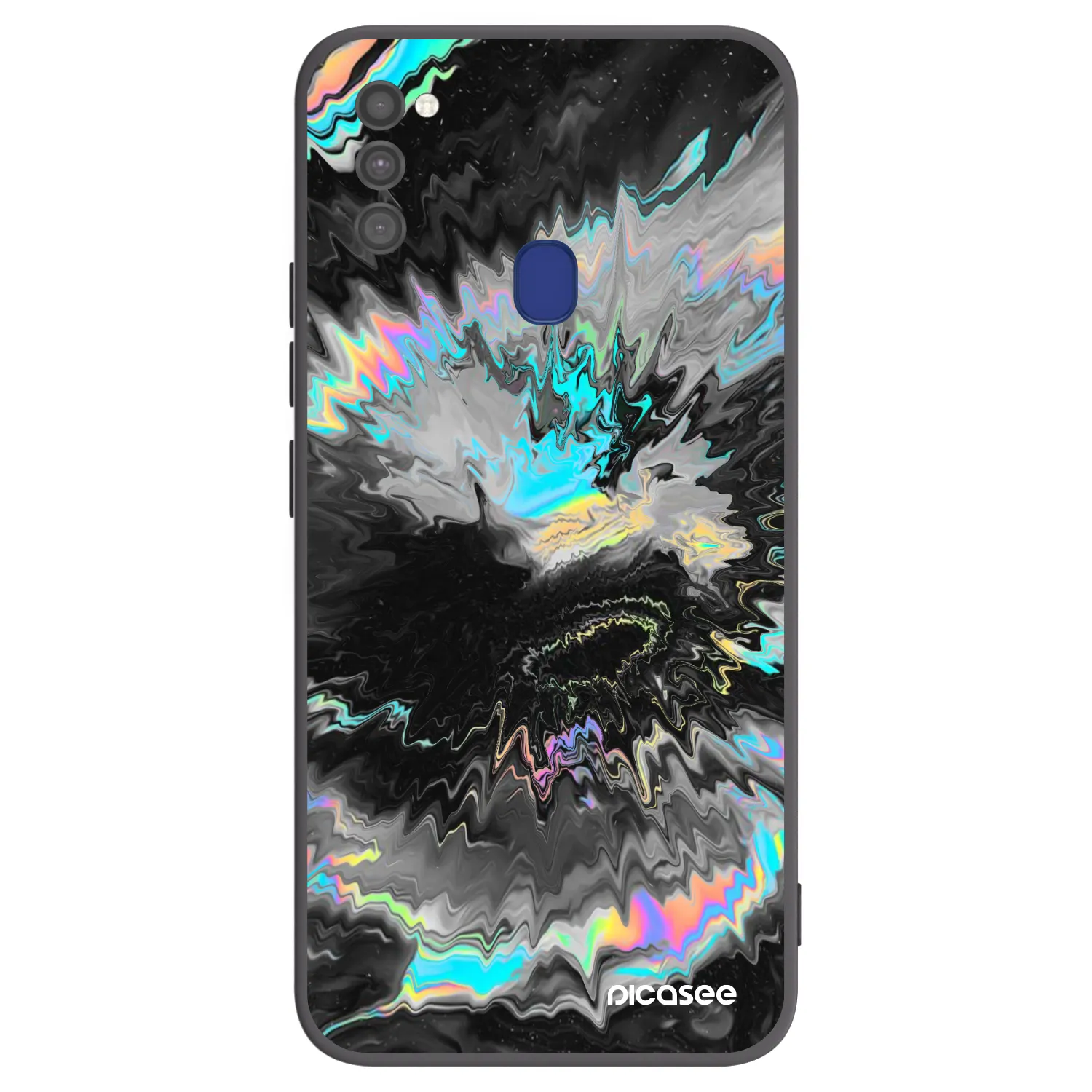 Picasee silikonowe czarne etui na Samsung Galaxy M21 M215F - Magnetic