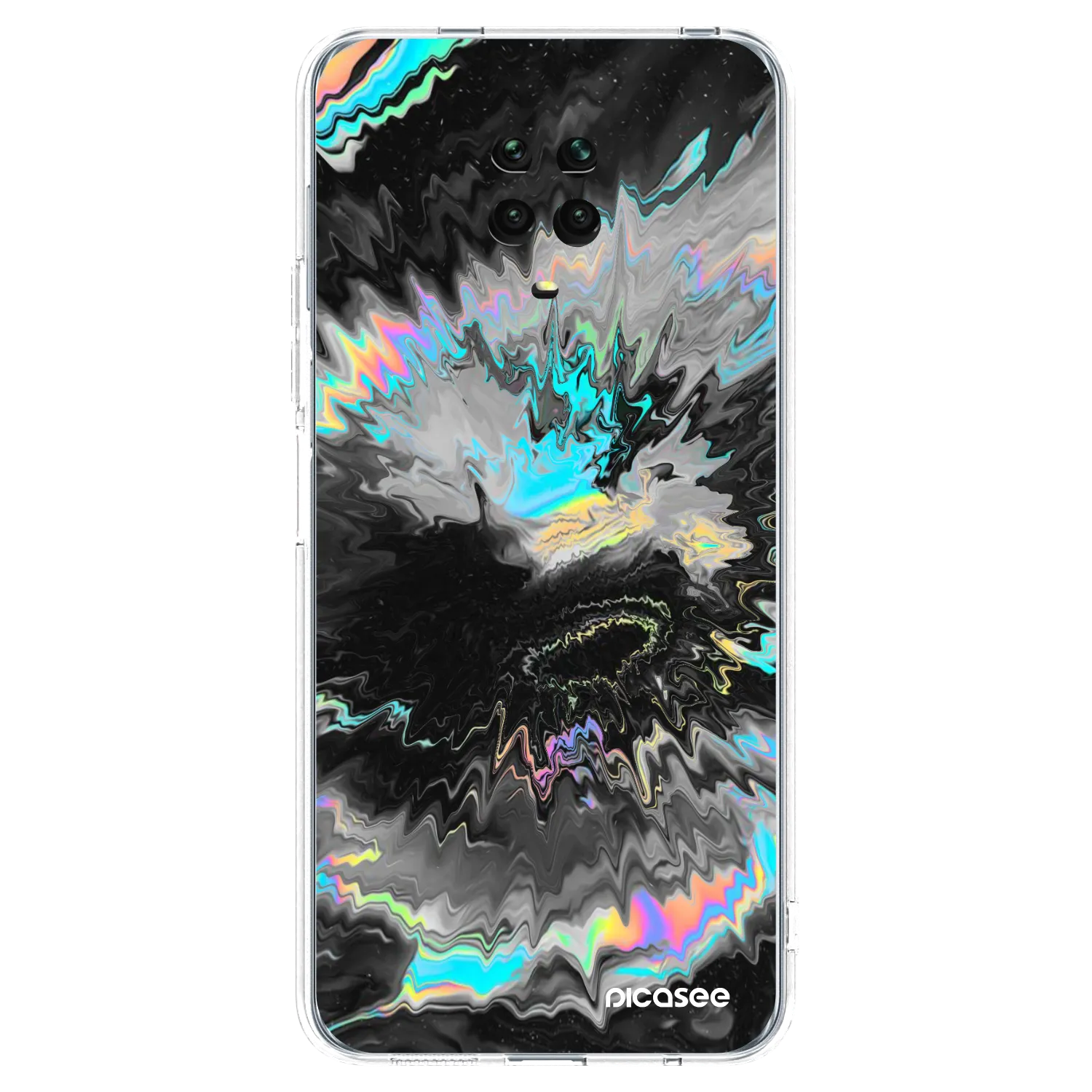 Picasee silikonowe przeźroczyste etui na Xiaomi Redmi Note 9S - Magnetic