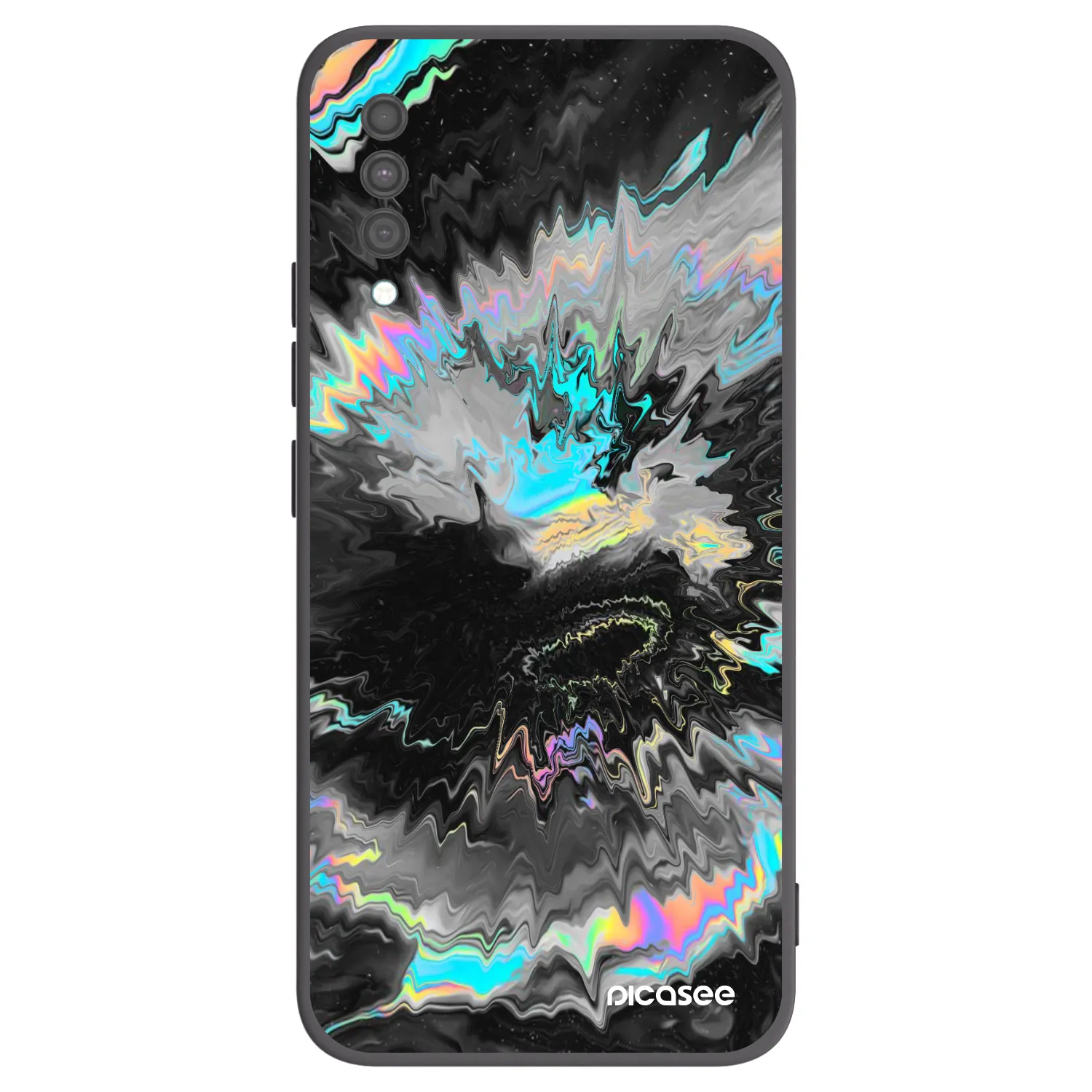 Picasee silikonowe czarne etui na Samsung Galaxy A30s A307F - Magnetic