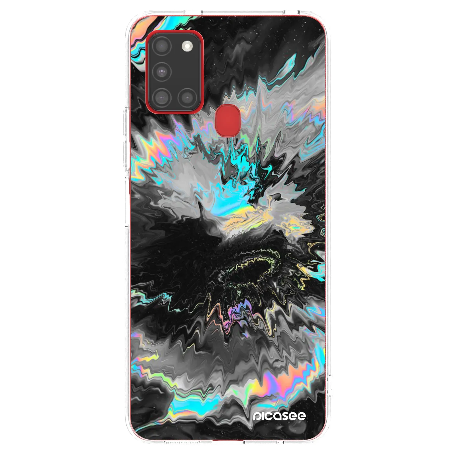 Picasee silikonowe przeźroczyste etui na Samsung Galaxy A21s - Magnetic