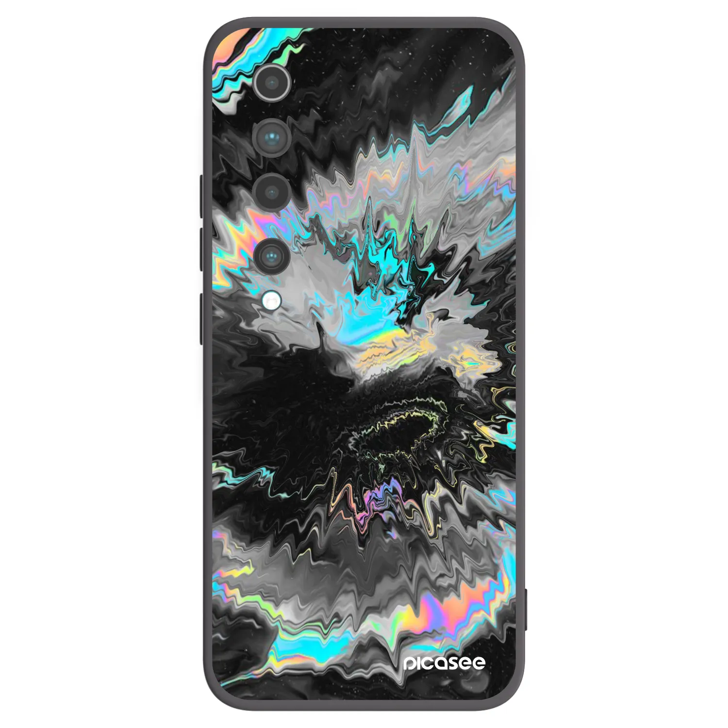 Picasee silikonowe czarne etui na Xiaomi Mi 10 - Magnetic