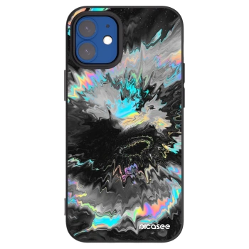 Picasee silikonowe czarne etui na Apple iPhone 12 mini - Magnetic