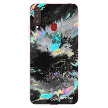 Picasee silikonowe przeźroczyste etui na Samsung Galaxy A20s - Magnetic