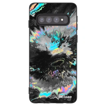 Picasee silikonowe czarne etui na Samsung Galaxy S10 G973 - Magnetic