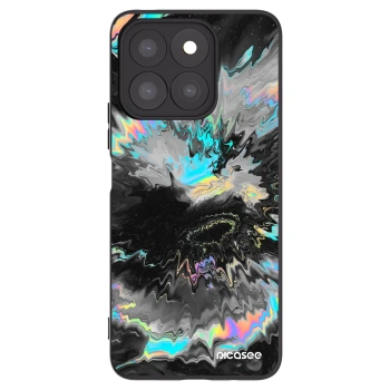 Picasee silikonowe czarne etui na Honor X8c - Magnetic