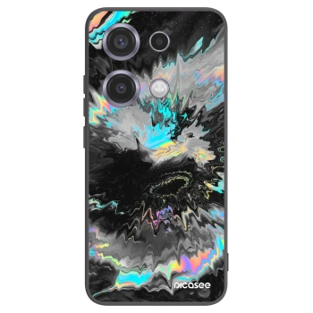Picasee silikonowe czarne etui na Xiaomi Redmi Note 14S - Magnetic