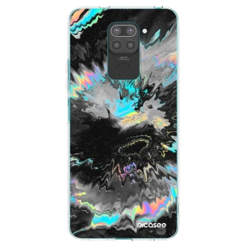 Picasee silikonowe czarne etui na Xiaomi Redmi Note 9 - Magnetic