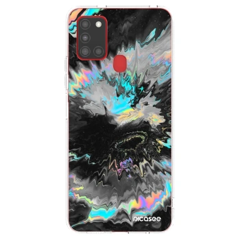 Picasee silikonowe przeźroczyste etui na Samsung Galaxy A21s - Magnetic