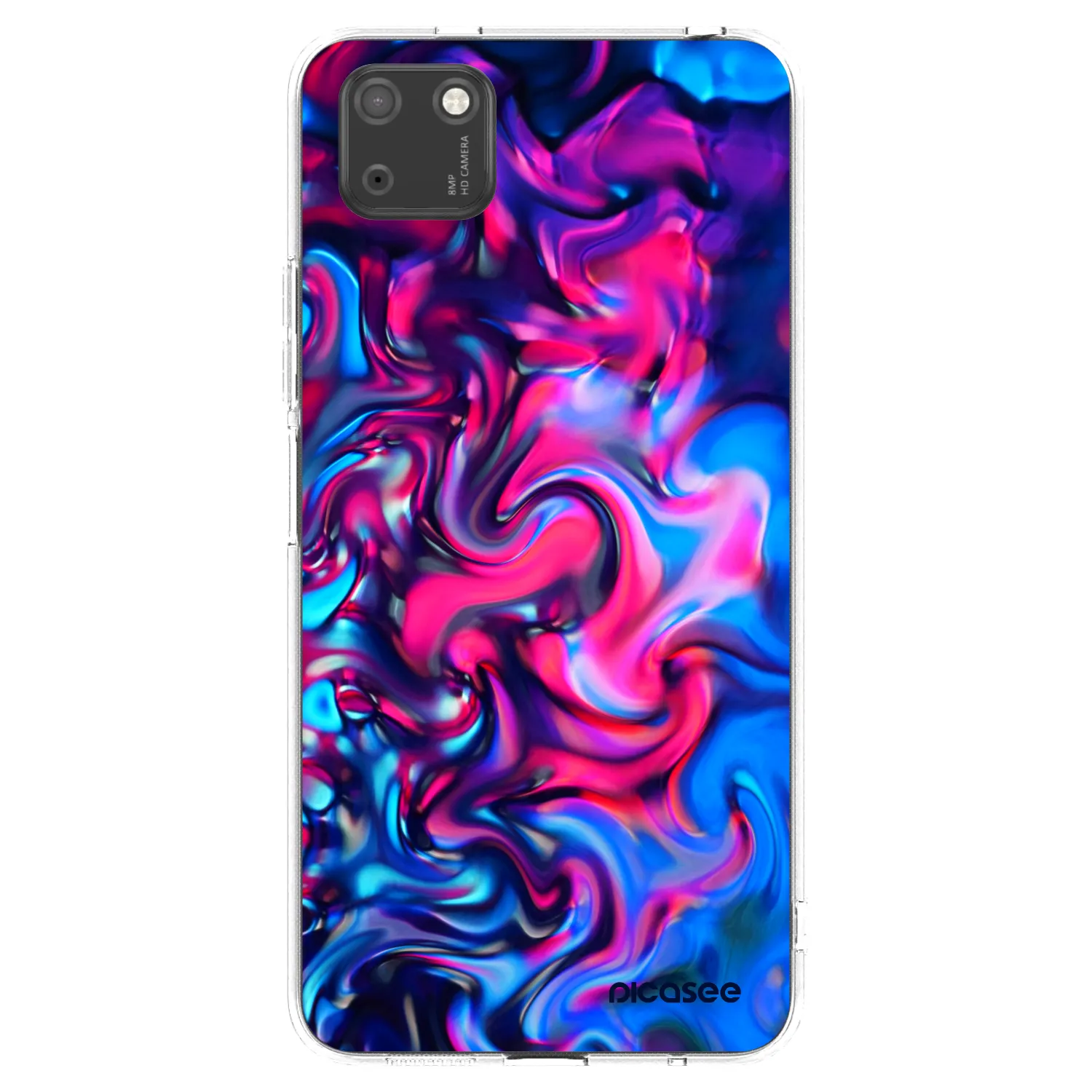 Picasee silikonowe przeźroczyste etui na Huawei Y5P - Redlight