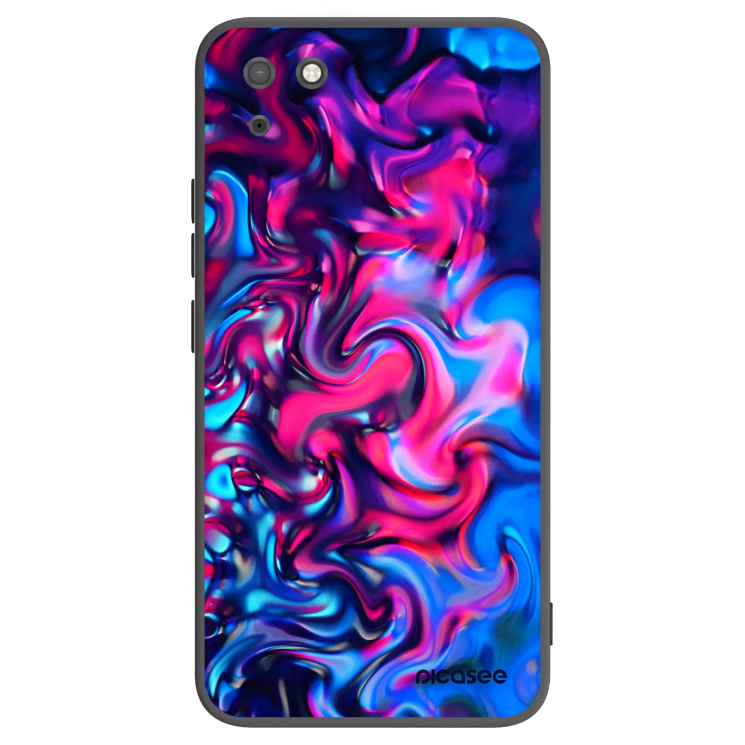 Picasee silikonowe czarne etui na Huawei Y5P - Redlight