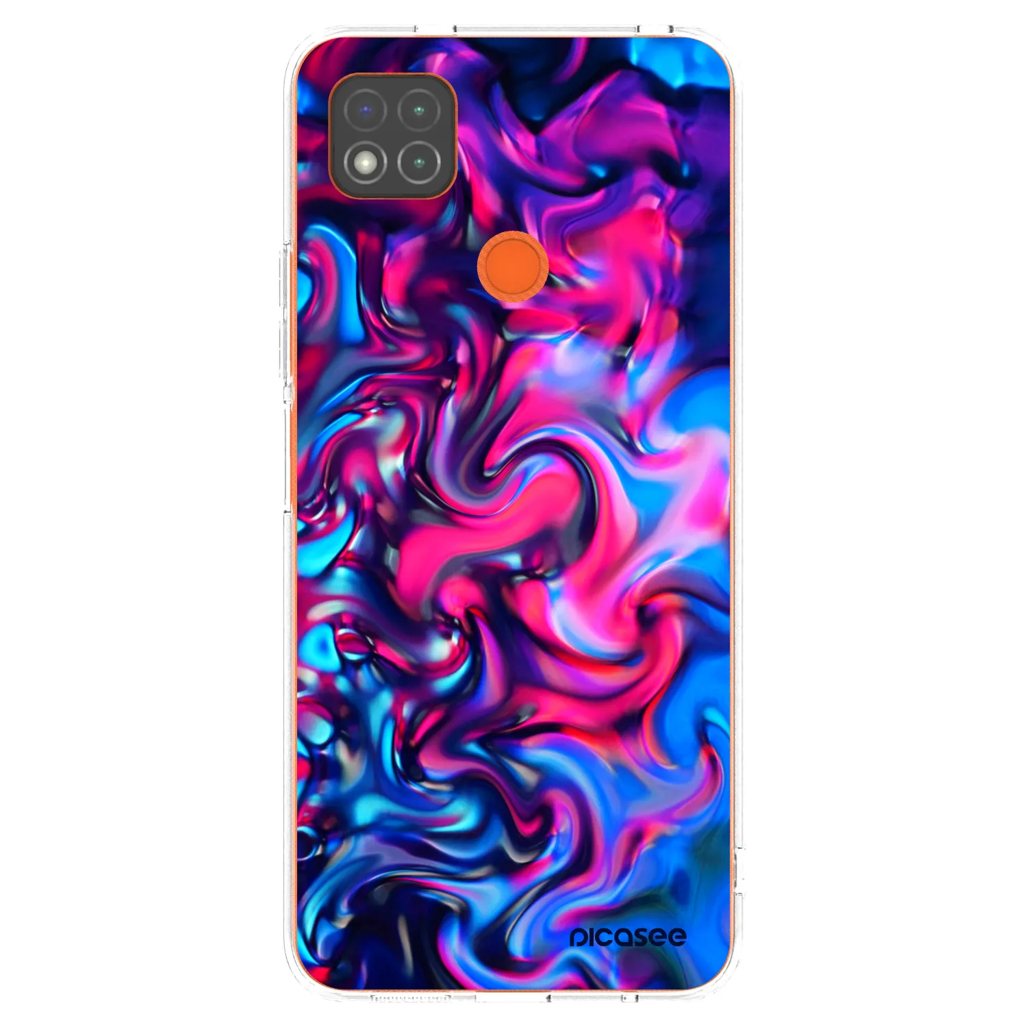 Picasee silikonowe przeźroczyste etui na Xiaomi Redmi 9C - Redlight