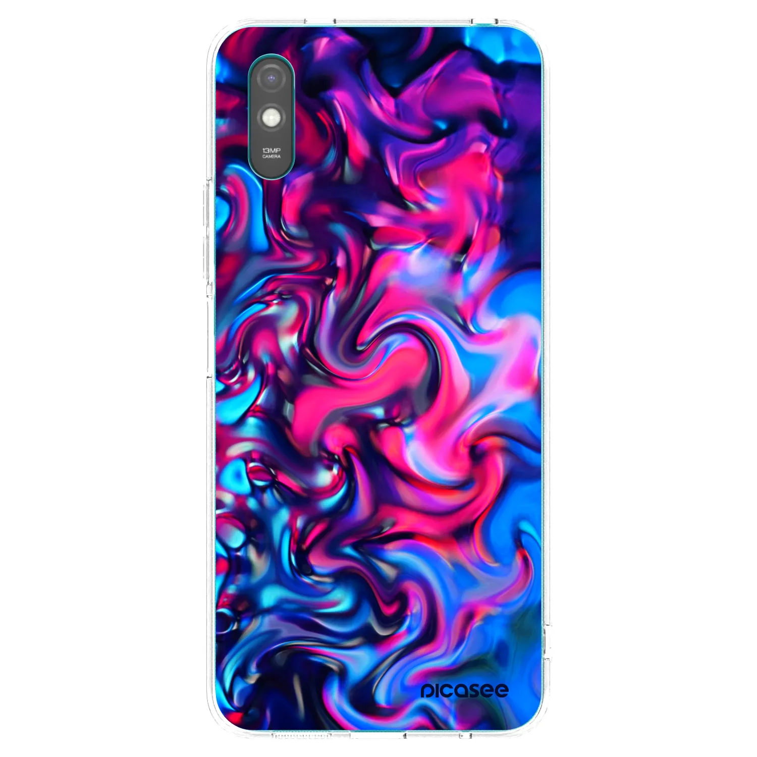 Picasee silikonowe przeźroczyste etui na Xiaomi Redmi 9A - Redlight