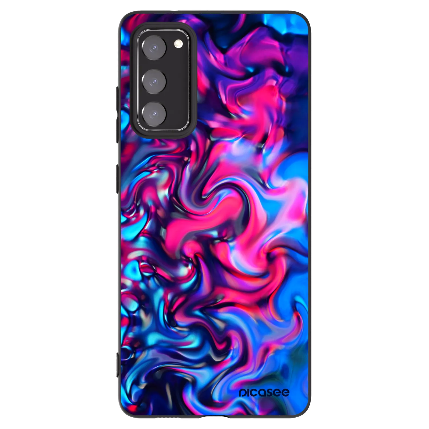 Picasee silikonowe czarne etui na Samsung Galaxy S20 FE - Redlight