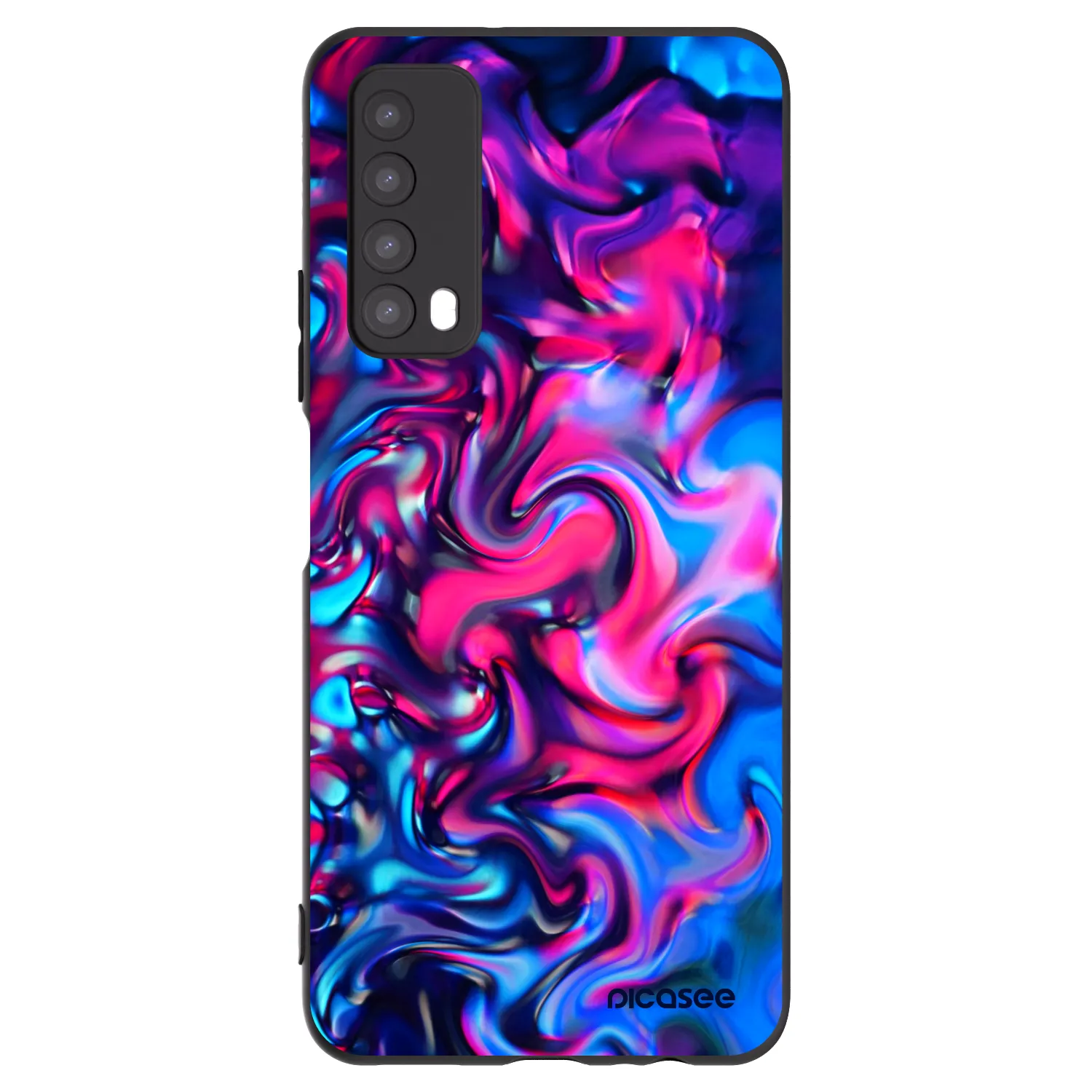 Picasee silikonowe czarne etui na Huawei P Smart 2021 - Redlight