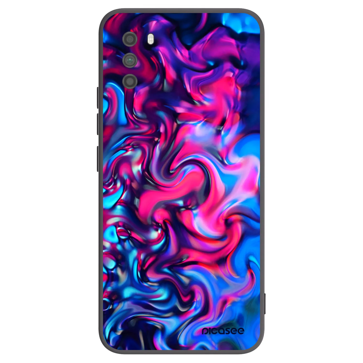 Picasee silikonowe czarne etui na Xiaomi Poco M3 - Redlight