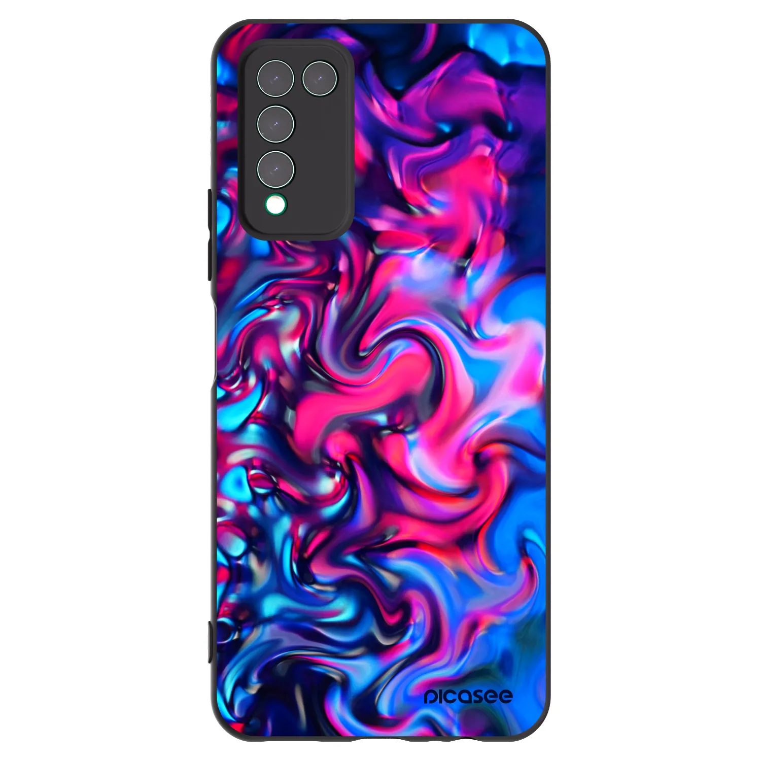 Picasee silikonowe czarne etui na Honor 10X Lite - Redlight