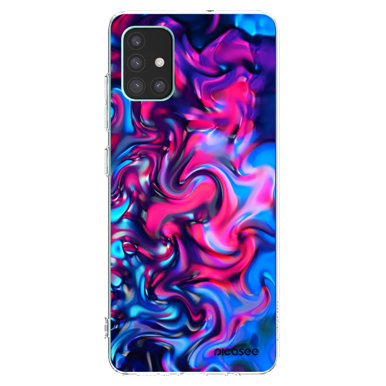 Picasee silikonowe przeźroczyste etui na Samsung Galaxy M51 M515F - Redlight