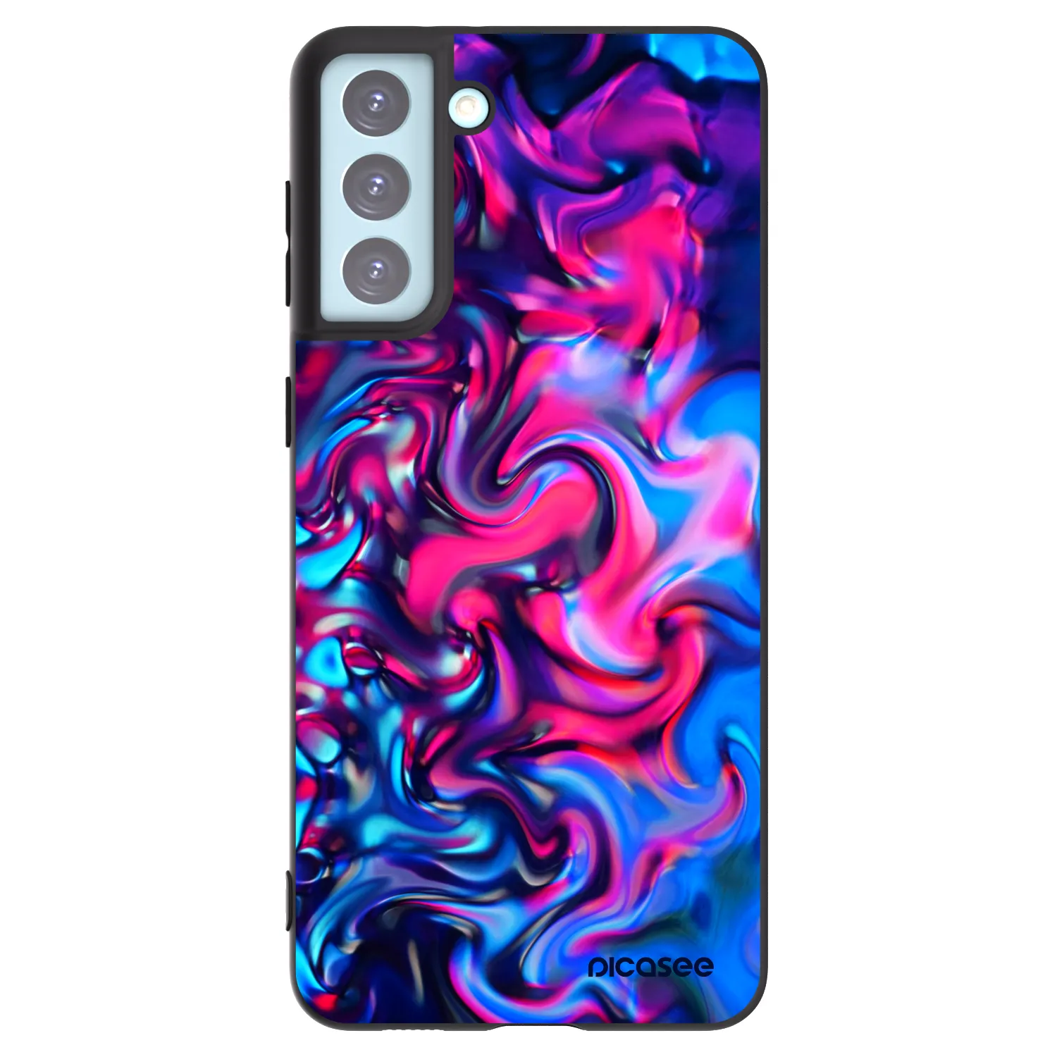 Picasee silikonowe czarne etui na Samsung Galaxy S21+ 5G G996F - Redlight