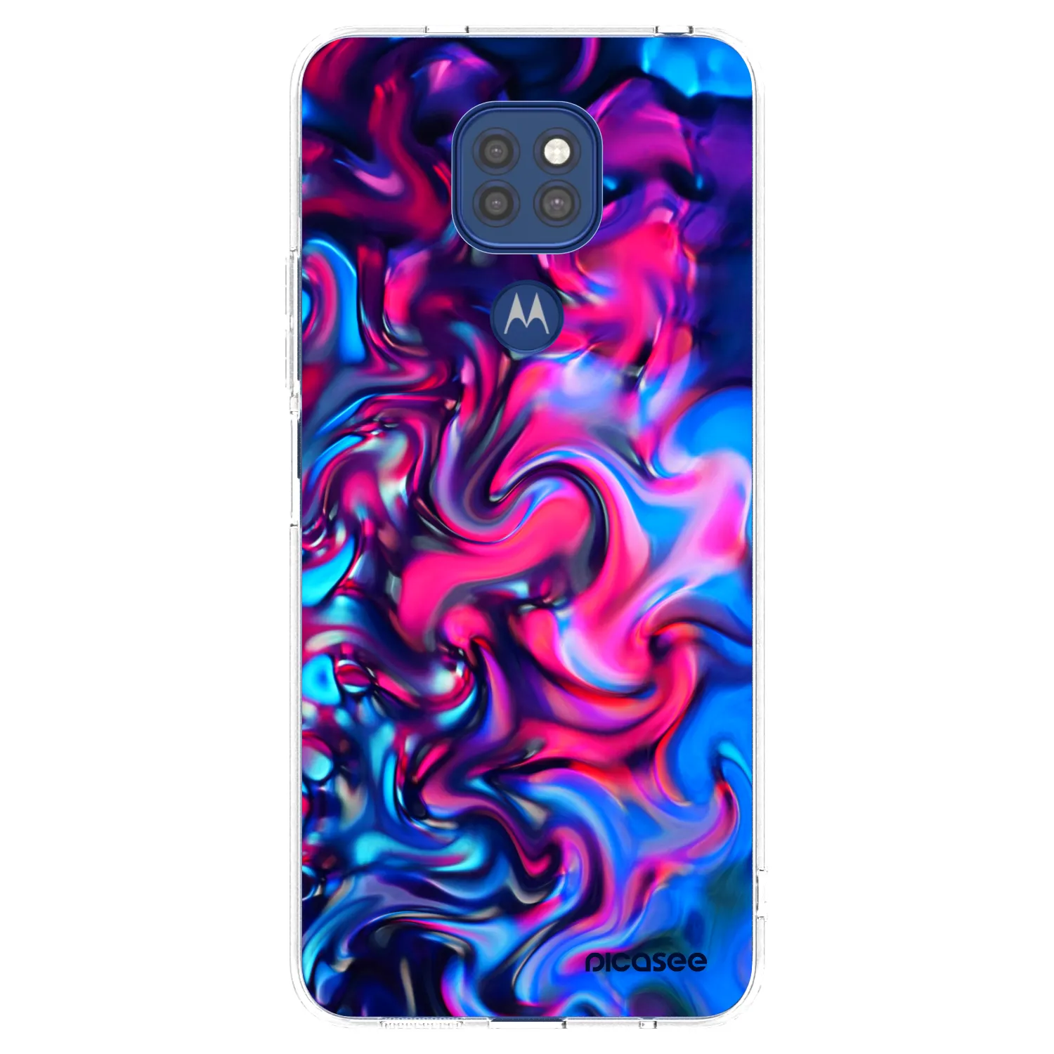 Picasee silikonowe przeźroczyste etui na Motorola Moto G9 Play - Redlight