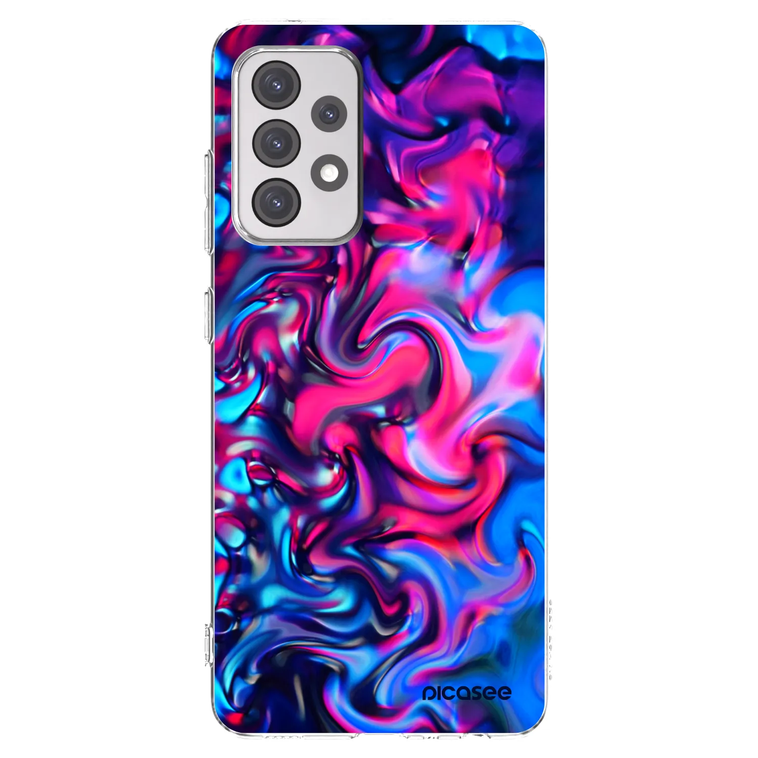 Picasee silikonowe przeźroczyste etui na Samsung Galaxy A52 5G A525F - Redlight