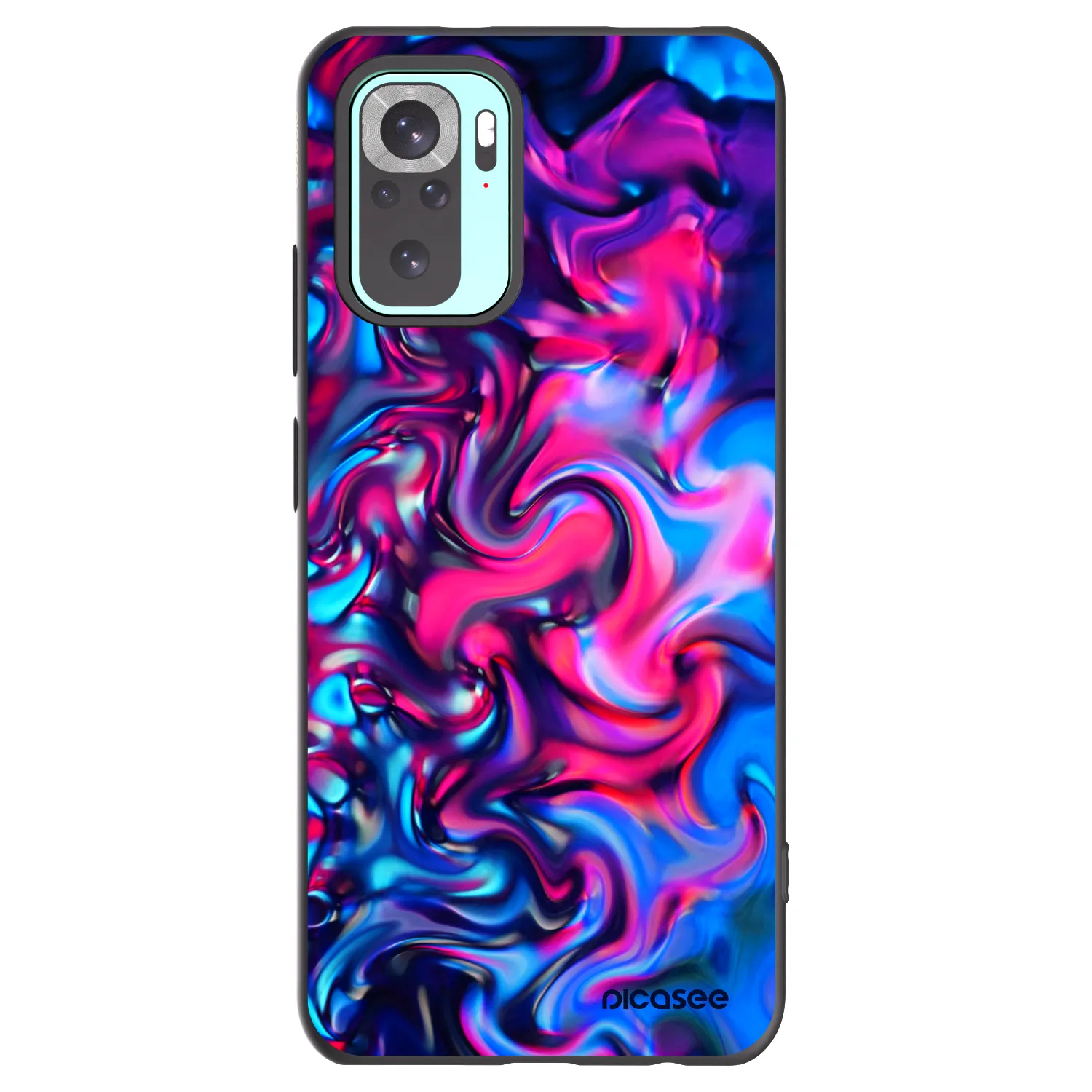 Picasee silikonowe czarne etui na Xiaomi Redmi Note 10 Pro - Redlight