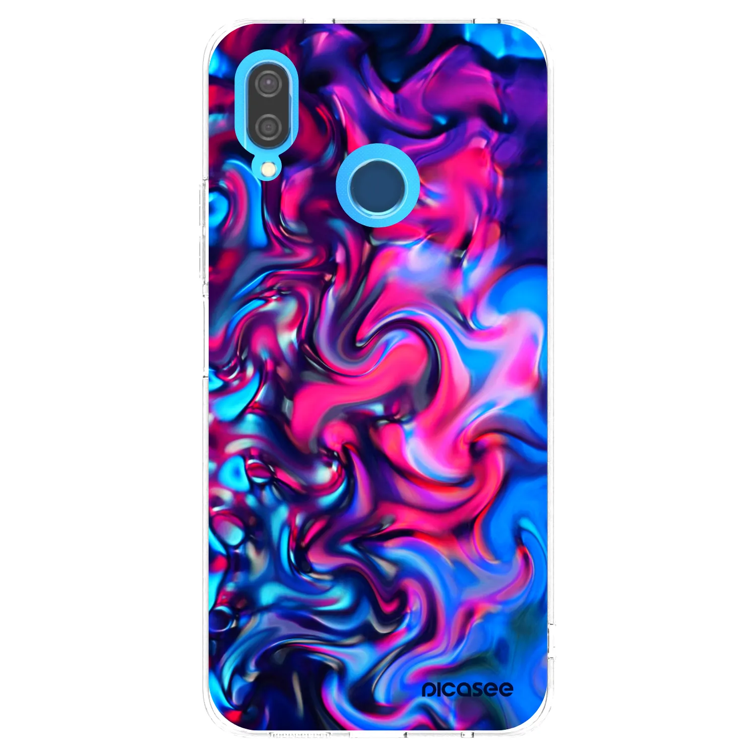 Picasee silikonowe przeźroczyste etui na Huawei P20 Lite - Redlight